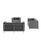 Flash Furniture HERCULES Regal Series Reception Set in Gray LeatherSoft ZB-REGAL-810-SET-GY-GG - alternate 9